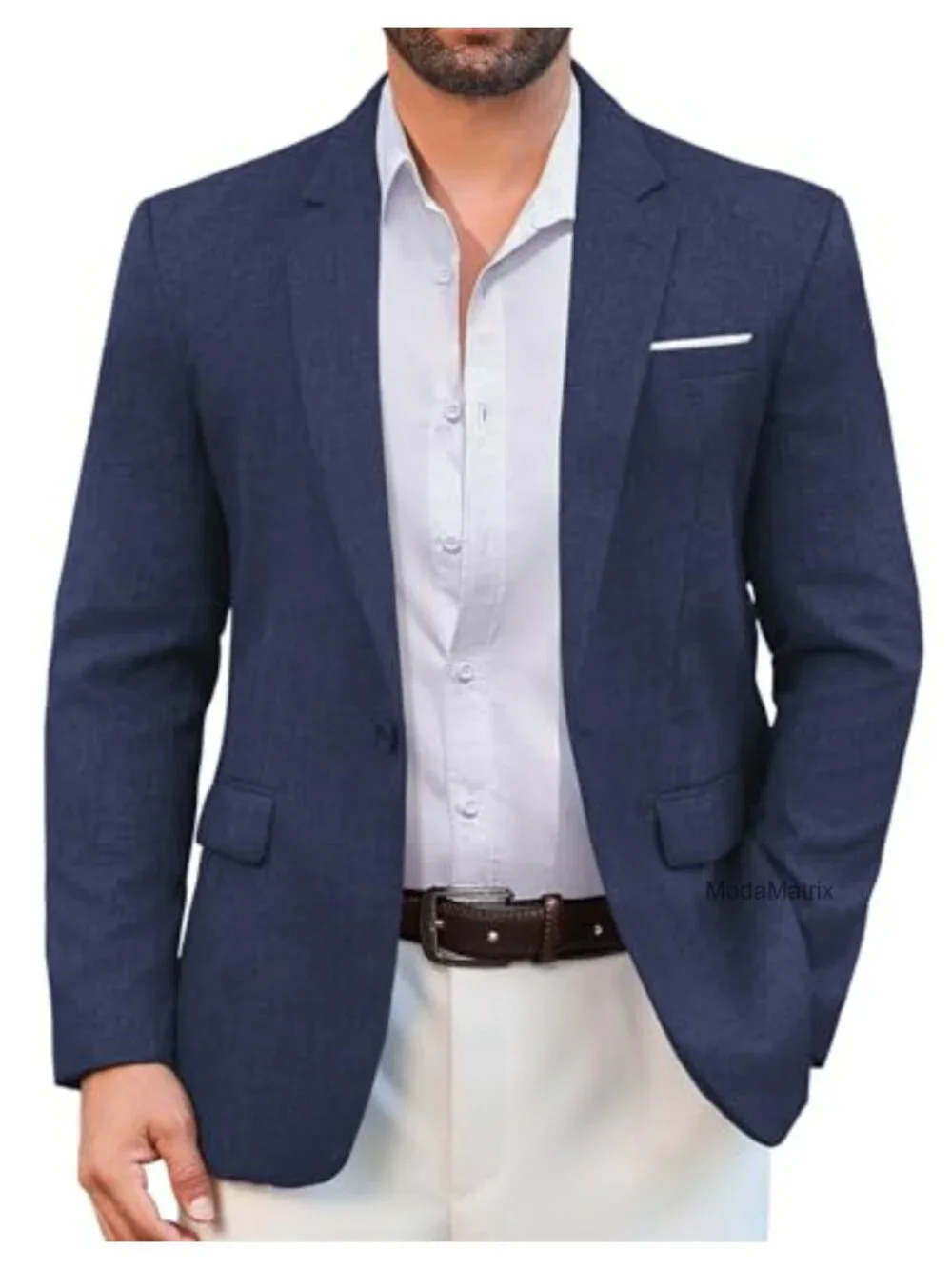 Men's Lightweight Slim Fit One Button Blazer Suit Jacket